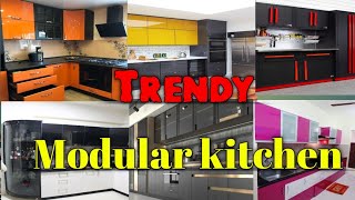 Kitchen Cabinet Color Idea || Modular Kitchen || Kitchen Cabinet Design || 2023 #shorts #kitchen