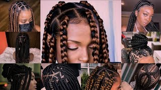 Best Jumbo Box Braids Hairstyles - 80 + Beautiful Jumbo Box Braids Ideas For African Women 2023