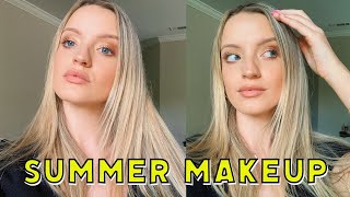 Glowy Makeup Routine *not cakey summer glam* | tricia marchese