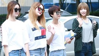 [S영상] 씨스타 EXID, '1위 가수들 출근하신다' (뮤직뱅크 출근길)