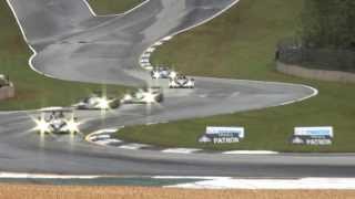 2013 ALMS Petit Le Mans Race - Video 1: Start + Turns 6\u00267 (Pure Sounds)