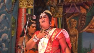 Hema acts as Parvathy sacrificing in Yajna Kunda-Daksha Yajna drama