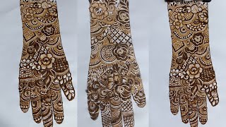 Different Types Bride Dulhan Mehandi Design 2024 || Simple Easy Tarika mehndi design|| mehndi