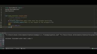 How to write a python program that draws polygons.