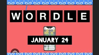 Wordle - The New York times Daily word game #level #january24 #game #daily #nytimes  #wordle