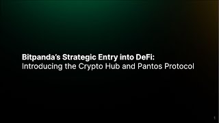 ETHBratislava '24 Talk - Bitpanda’s Strategic Entry into DeFi: Introducing the Crypto Hub