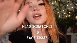 ASMR for after a long day ❤ Head Scratches and Face Kisses (Soft Spoken)