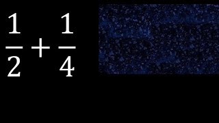1/2 plus 1/4 Adding Fractions With Unlike Denominators 1/2+1/4 How to find sum of two fractions