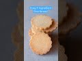 3 Ingredient Shortbread #shorts