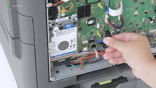 CS730/CS735/CX730/CX735—Installing the printer hard disk