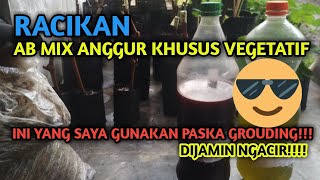 CARA MEMBUAT RACIKAN NUTRISI ABMIX ANGGUR PADA MASA VEGETATIF