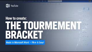 Create a Tournament Bracket in WORD Instantly! | FREE, Easy & Shockingly Fast Layout Trick!