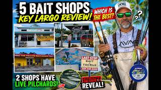 5 Key Largo Bait Shops REVIEWED! ( 2 Had LIVE Pilchards 👀)