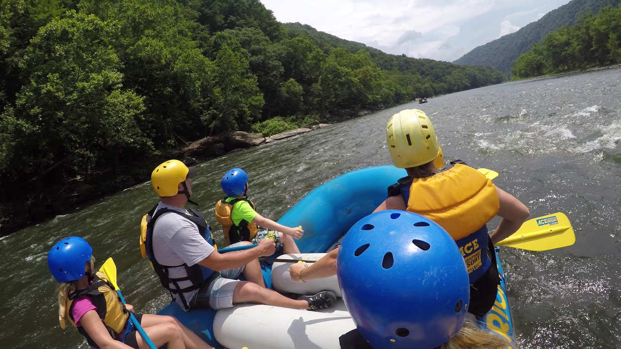 Angelos, White Water Rafting, New River, West Virginia, July 2017 - YouTube