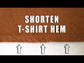 How to Shorten the Hem on a T-Shirt