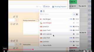 Order Dispatch Widget