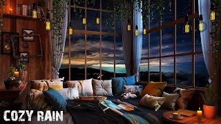 You Will Fall Asleep with Rain on Window | Gentle Rain Sounds for Sleeping Problems, Insomnia