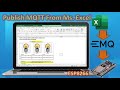 Publish MQTT message to [EMQ X broker] from Microsoft Excel - Control Connected Device to ESP826