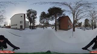 360 bike ride in Joensuu, Finland