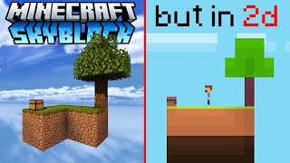 Minecraft's Skyblock, but in 2D | FlatCraft