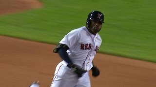 BAL@BOS: Bradley Jr. hits a no-doubter to center