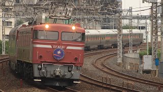 9011レカシオペア紀行青森行EF81-81＋E26系川口通過