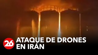 Ataque de drones contra un depósito de municiones en Irán