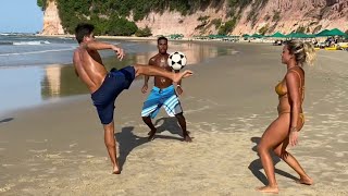 JOGÃO DE ALTINHA EM PRAIA PARADISÍACA