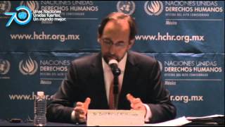 ONU-DH. Conferencia de prensa del Alto Comisionado en su visita a México