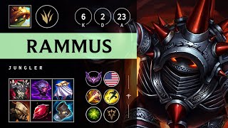 Rammus Jungle vs Zed: Killing spree - NA Master Patch 14.18