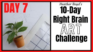 Day 7 // 10-Day Right Brain Art Challenge // Viewfinder DIY and Negative Space Drawing