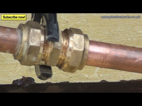 FIX LEAKING COMPRESSION PIPE FITTING - Plumbing Tips FIX LEAKING COMPRESSION PIPE FITTING - Plumbing Tips