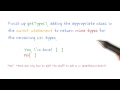 Code the ContentProvider getType Quiz - Developing Android Apps