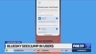 Bluesky sees jump in users amid \