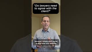 Legal representation isn't about personal agreement. Lawyers advocate, not judge. #law  #advocacy