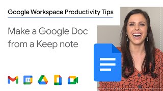 How to make a Google Doc from a Keep Note