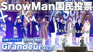 【一緒に見ようぜ！！】「Snow Manに歌ってほしい曲」/ Grandeur【国民投票】