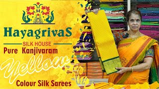 Pure kanjivaram silk saree | Yellow Saree | Unique Collections #hayagrivassilkhouse #saree #chennai