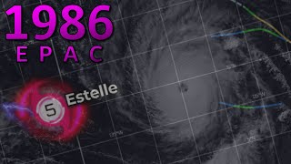 1986 Pacific Hurricane Season Animation