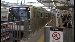 高津駅（DT09）１番線から発車する東急5000系5116F（各駅停車長津田行き）