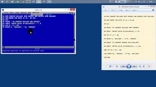 gw basic program for table LESSON 20