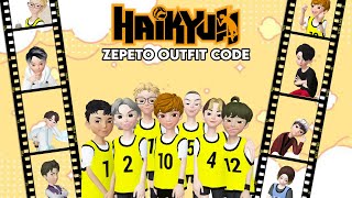 🍊🏐 haikyuu zepeto outfit code - anime cosplay zepeto