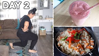 Plant Based Weight Loss Journey - Day 2 + Workout