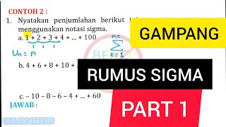 merubah deret menjadi Notasi Sigma part 1