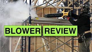 Also blows snow! Dewalt 20v Max XR Leaf Blower REVIEW - DCBL722P1