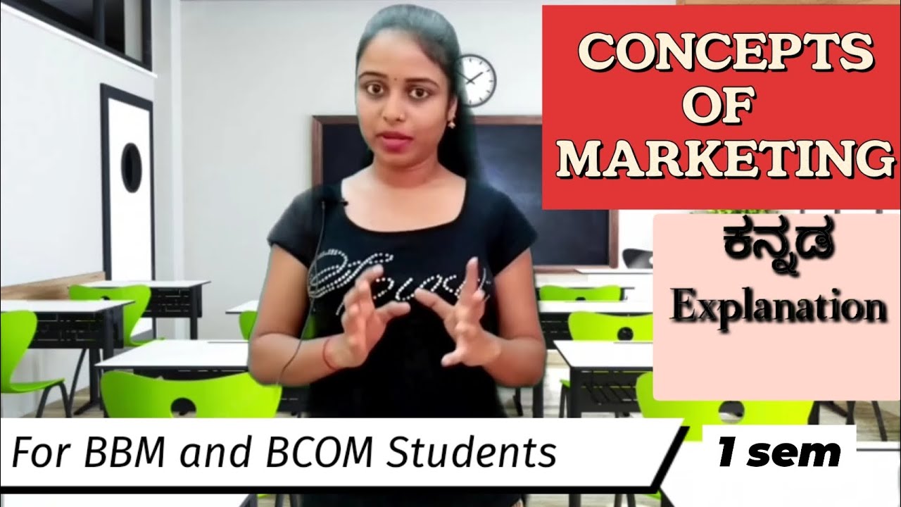 Concepts Of Marketing-BCOM And BBA 1semester - YouTube