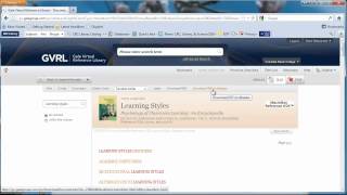 Database Tutorial: Gale Virtual Reference Library