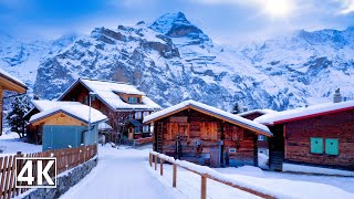 Mürren Switzerland ❄️ Fairytale Mountain Village Over The Lauterbrunnen Valley