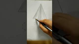 3D Paper Aeroplane | Quick and Easy Drawing #shorts