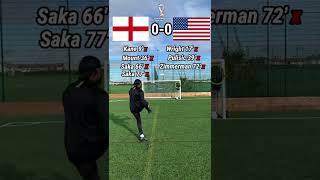 England vs USA🔥⚽ #football #challenge #england #usa #worldcup #soccer #fyp